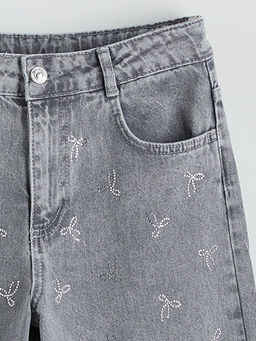 Wideleg Ta?l? K?z ?ocuk Jean Pantolon