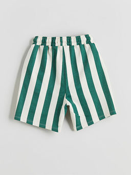 Beli Lastikli ?izgili Erkek ?ocuk ?ort