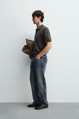 POLO PUNTO ESTRUCTURA / Verde gris - Zara фото 4