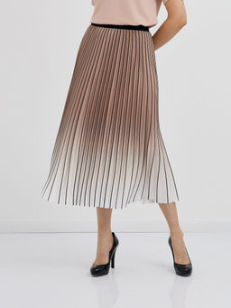 плиссированная юбка с эффектом градиент в бежевых тонах - Glenfield фото 6