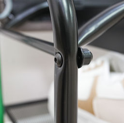 Подставка для обуви "Гранада 23_НБК" с сиденьем нубук (Черный)