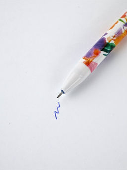 Цена за 10 шт. Ручка пластик пиши-стирай с колпачком "Ты прекрасна", синяя паста, гелевая 0,5 мм