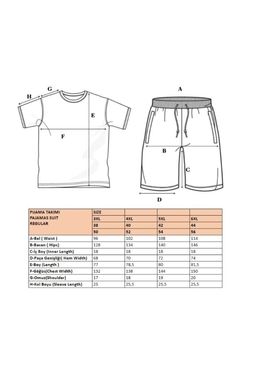 TRENDYOL MAN Buyuk Beden Lacivert Regular Fit Rahat Slogan Bask?l? Orme Sortlu Pijama Tak?m? TMNSS23PT00013 - Trendyolmilla фото 8