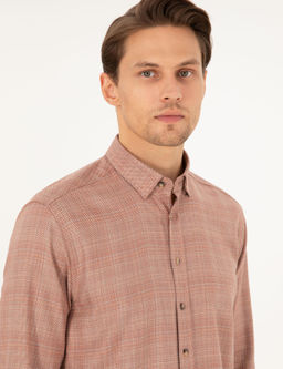 Рубашка Regular Fit оранжевая