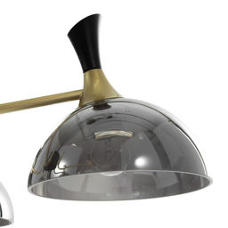 Люстра «Миранда» 5хЕ27 40 Вт золото черный 65×65×25-145 см