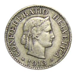 10 раппенов 1913 года Швейцария