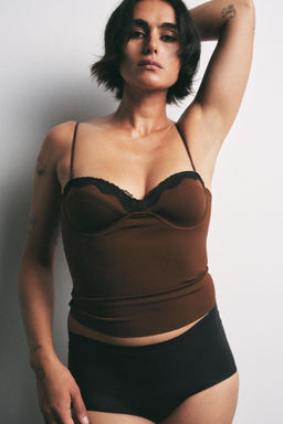 LACE BUSTIER TOP - Zara фото 2