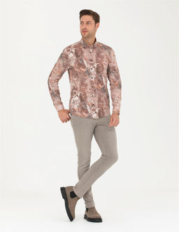 A__k Kahverengi Slim Fit Uzun Kollu G_mlek - Pierre cardin фото 4