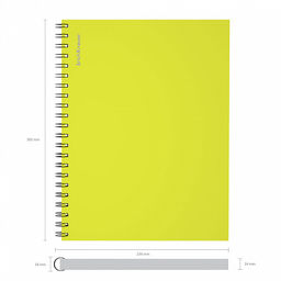 Цена за 12 шт. Тетрадь общая ученическая на спирали ErichKrause Neon, А4, 120 листов, клетка, ламинация глянцевая, структурное тиснение лён  фото 19