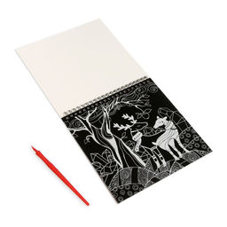 Блокнот гравюра-раскраска 19х19см Воображение - Школа талантов фото 5