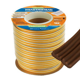 Уплотнитель резин.самокл.Е-проф. коричневый 9х4ммх150м