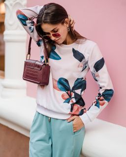 Свитшот с полной запечаткой PSW007, джемпер