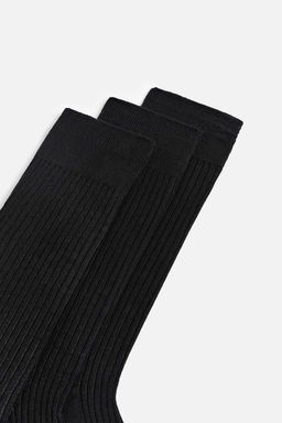 3-PACK OF MERCERISED COTTON RIBBED SOCKS - Zara фото 3