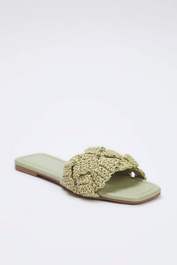 Trendyol Shoes Taba Orgu Kad?n Has?r Terlik TAKSS25TE00030 - Trendyolmilla фото 26
