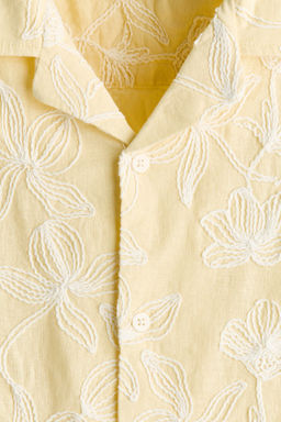 Camisa resort bordada Regular Fit - H&m фото 5