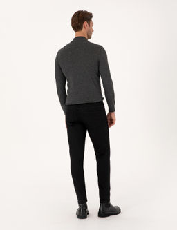 Siyah Slim Fit Jean Pantolon