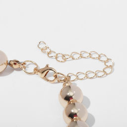 Колье пластик Стандарт трио, бусины №8, 20, цвет золото, 40 см - Queen fair фото 2