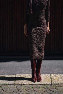 TEXTURED KNIT DRESS - Zara фото 4