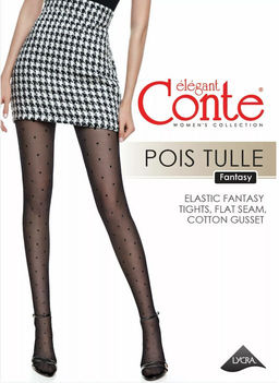 Колготки Conte Elegant Pois Tulle черные  фото 10