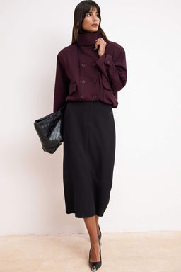 Bordo Oversize Kal?p Vatkal? Ince Mont TWOSS26MO00020