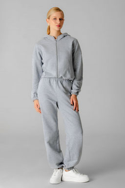 Арт. 2545 Костюм женский с брюками 44-50 (4 шт) Цвет:серый меланж