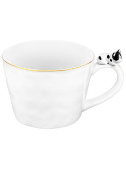 Кружка 300 мл 14*10*7,5 см "Бульдог" белый с золотом, фарфор