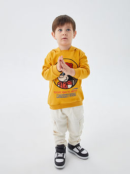 Uzun Kollu Nostaljik Maymun Bask?l? Unisex Bebek Hoodie - Waikiki фото 3