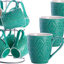 30909 Набор кружек 7пр 300мл на подставке LR (х8) "MAYER & BOCH"