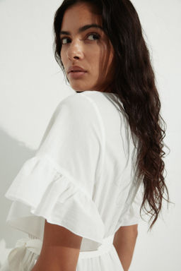 Vestido con ribetes de volante - H&m фото 6