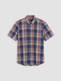 Regular Fit Ekose Poplin Erkek G?mlek