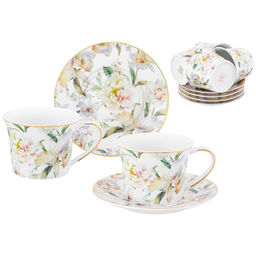 Чайный набор 12 пр. 270 мл 12,5*9,5*7 см "Корнелия" фарфор NEW BONE CHINA