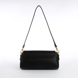 Сумка женская,26*9*12, отд на клапане, 2 ремня, чёрный - Textura фото 2