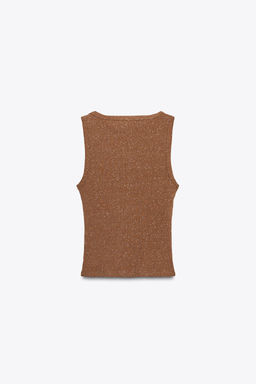 WASHED-EFFECT STUDDED TOP - Zara фото 11
