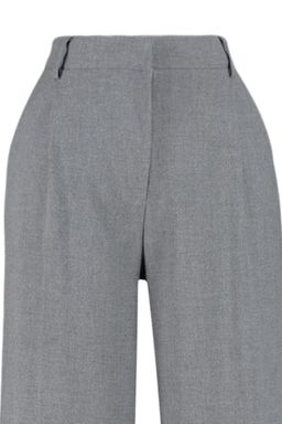 Antrasit Palazzo/Extra Genis Paca Dokuma Kumas Pantolon TWOSS23PL00062 Palazzo