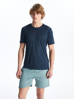 Bisiklet Yaka K?sa Kollu Erkek Spor Dokulu Ti??rt - Waikiki фото 2