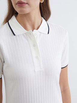 Polo Yaka Fitilli Kad?n Ti??rt