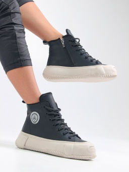 Ботинки 217.PODYUM151be. черный/Байка