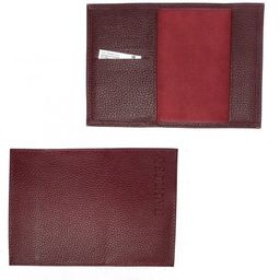 Обложка для паспорта Croco-П-404 (5 кред карт) натуральная кожа бордо флотер (120) 230947