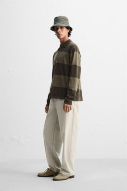 STRIPED KNIT POLO SHIRT - Zara фото 5