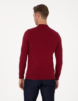 Vi_ne Slim Fit _eyrek Yaka Basic Triko Kazak - Pierre cardin фото 5