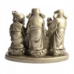 3 Старца наделяют людей счастьем, процветанием и изобилием гипс ХРУПКОЕ