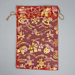 Цена за 20 шт. Мешочек подарочный новогодний органза «Аромат праздника», 16×24 см ± 1.5 см