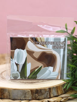 Обложка для студенческого Spring tulips, плотность 600 мкм