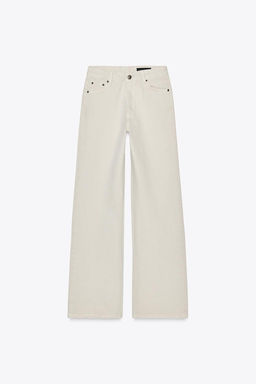 ZW COLLECTION WIDE-LEG MID-RISE JEANS - Zara фото 22