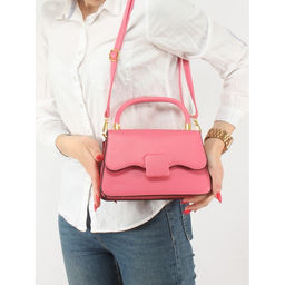 Сумка женская искусственная кожа Ch&K-1075, 1отд, плечевой ремень, розовый SALE 255081 - Adelia фото 5