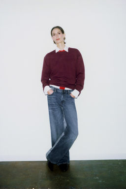 STRIPED COTTON AND LINEN T-SHIRT - Zara фото 15