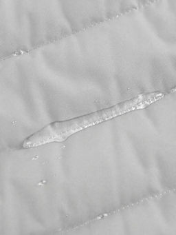 Куртка мужская гибридная стёганая с капюшоном с графеновой подкладкой бежевого цвета 9627_1B