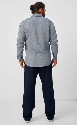 Брюки F511-0855-1 d.blue