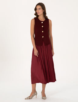 Vi_ne A Kesim Dokuma Etek - Pierre cardin фото 3