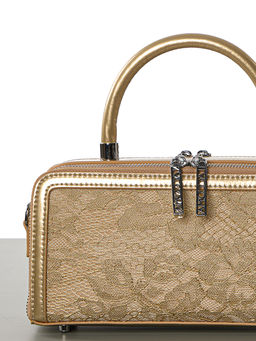 LACCOMA сумка F2069-2-золотистый натуральная кожа  фото 6